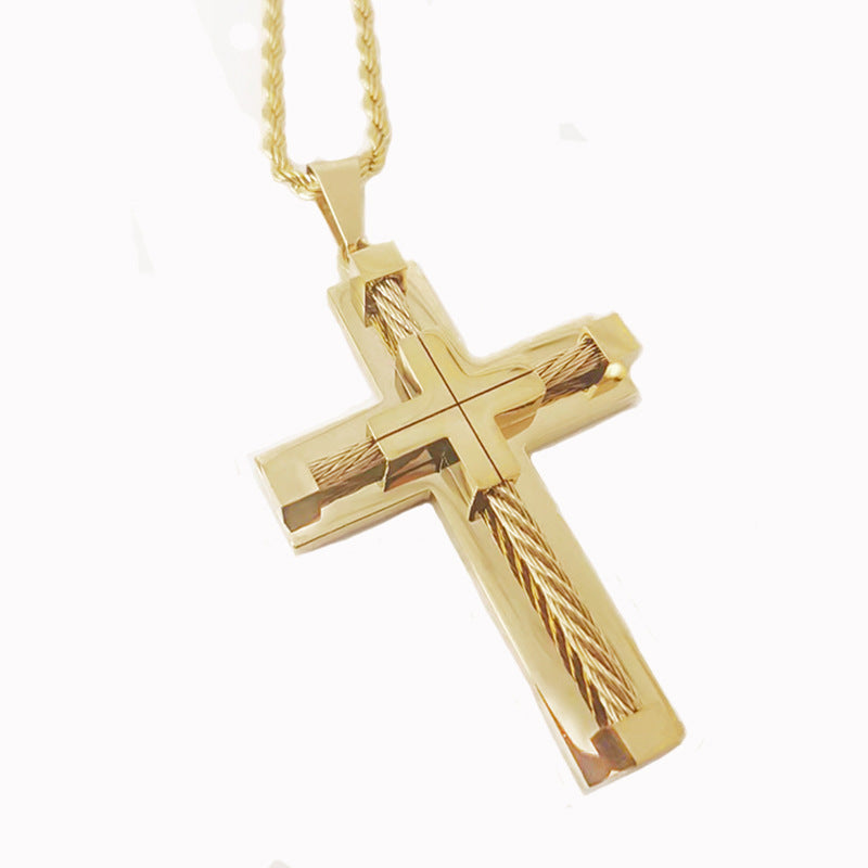 Men's Vintage Stylish Good Texture Steel Wire Necklaces