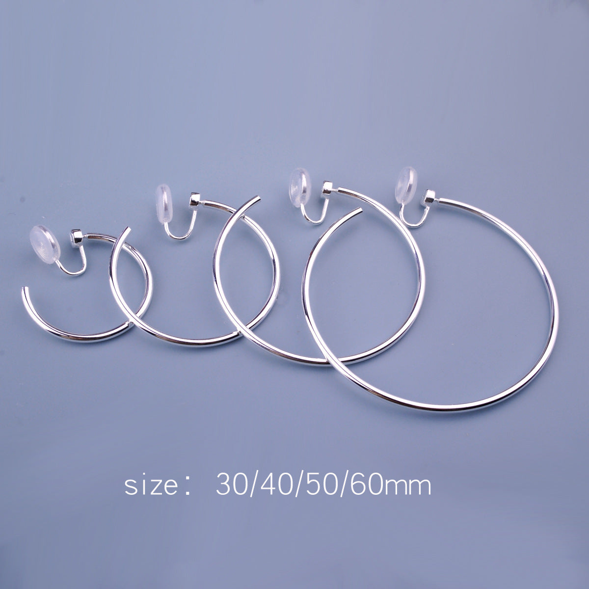 Women's Simple Large Hoop Without Pierced Ears Mosquito Coil Can Shake Earrings