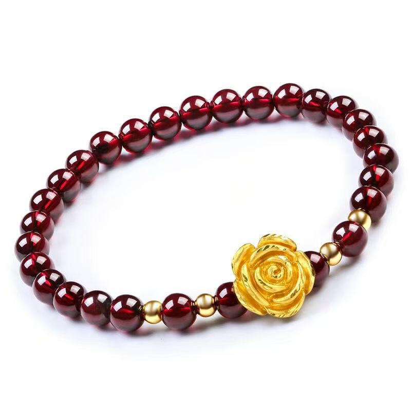 Imitation Garnet Fashion Trend Stylish Graceful Simple Gift Bracelet