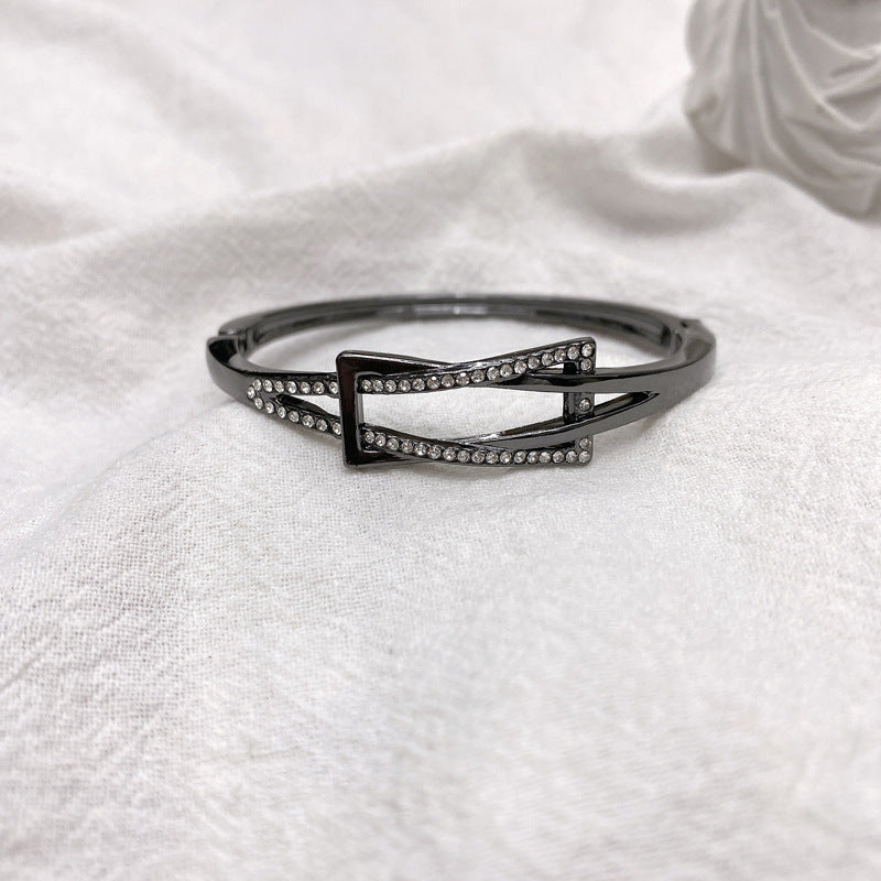 Diamond Design Affordable Luxury Fashion Personality Zinc Bracelet
