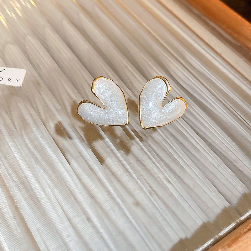 Sier Pearl Flower Temperamental Niche High-grade Earrings