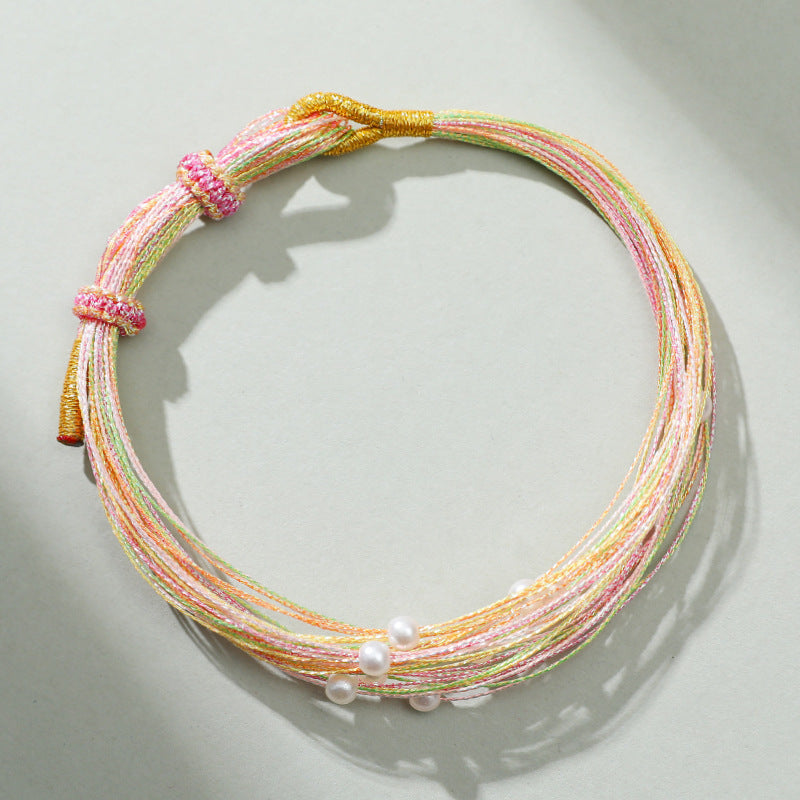 Dragon Boat Festival Colorful Rope Carrying Strap Handmade Braided Adult Bracelet