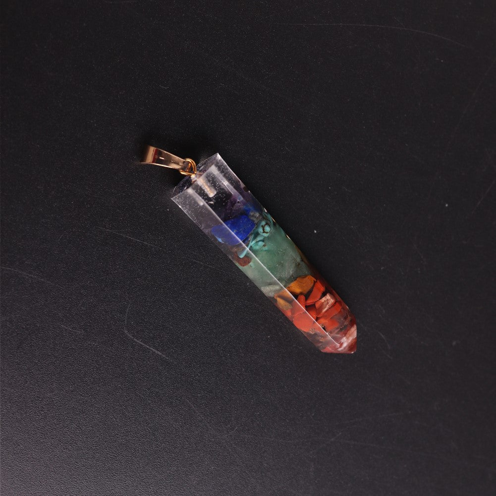 Beautiful Classy Natural Gravel Synthetic Crystal Pendant