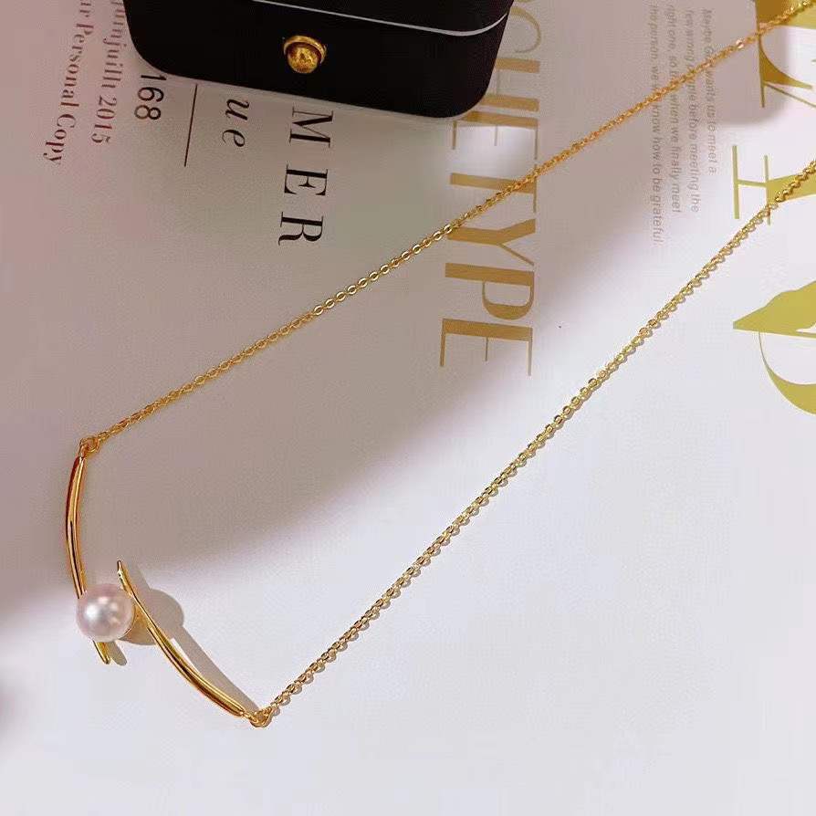 Women's Korean Pearl Chopsticks Simple Cold Style Niche Temperament Clavicle Necklaces