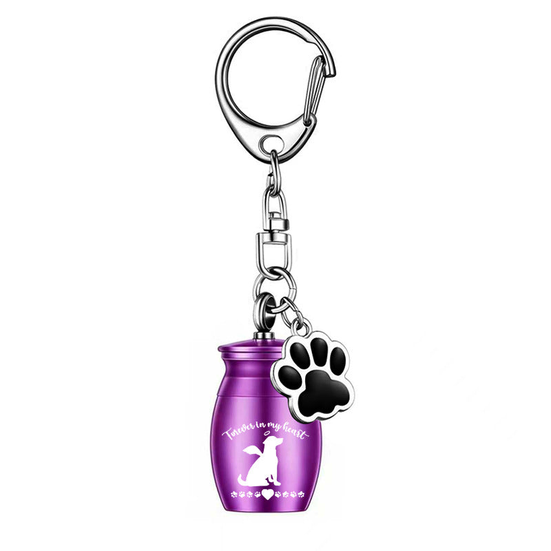 Commemorative Pet Urn Key Simple Small Jar Pendants