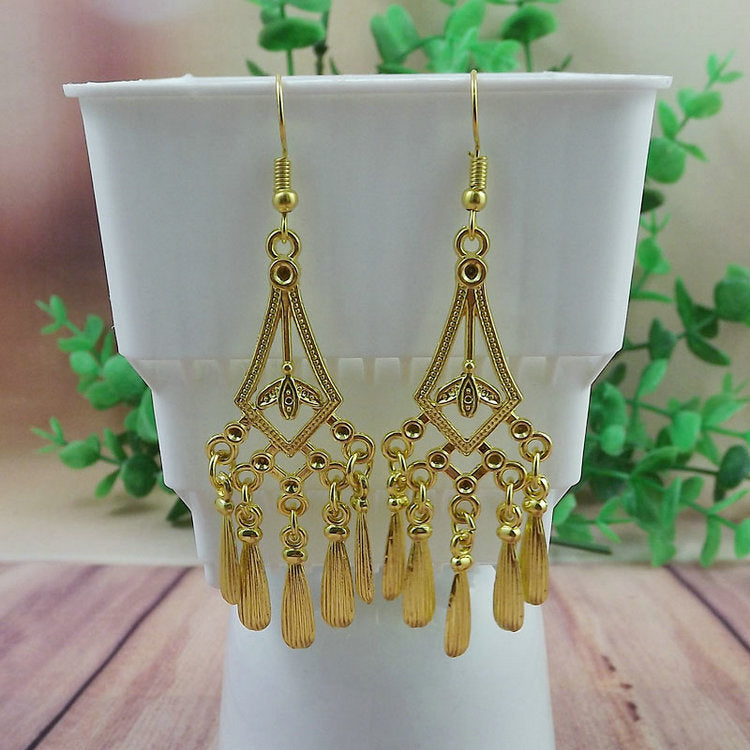 Women's Tibetan Sier Miao Eardrops Classical Ethnic Style Earrings