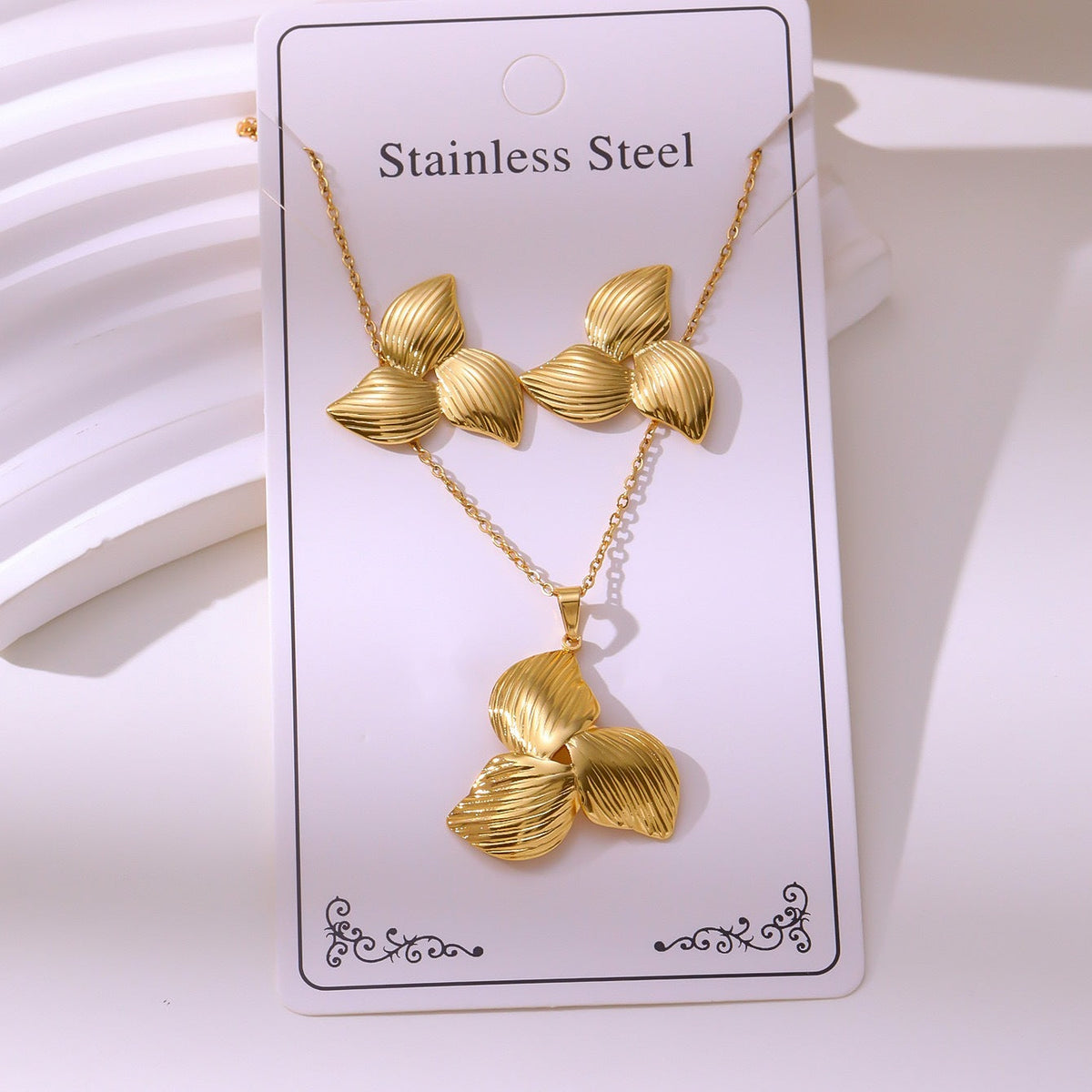 Hydraulic Suit Butterfly Love Irregular Personality Jewelry Set