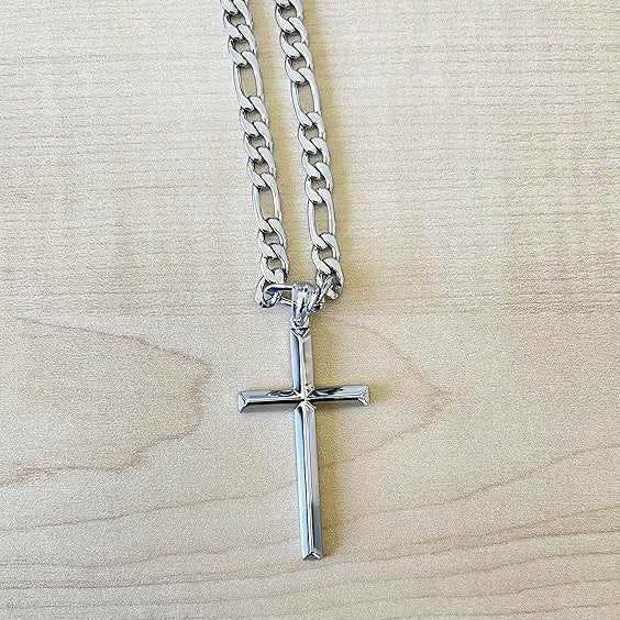 Women's & Men's Titanium Steel Cross High-grade Gold Simplicity Necklace