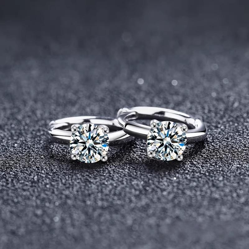 Geometric Round Ear Clip Female Simple Stud Earrings