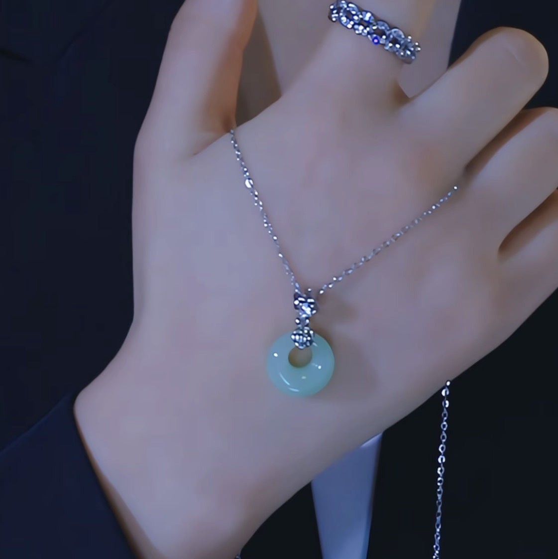 Peace Buckle Jade Female Summer Light Luxury Minority For Pendants