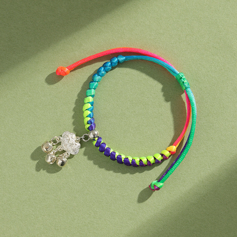 Dragon Boat Festival Hand-woven Fu Lock Red Rope Bracelets