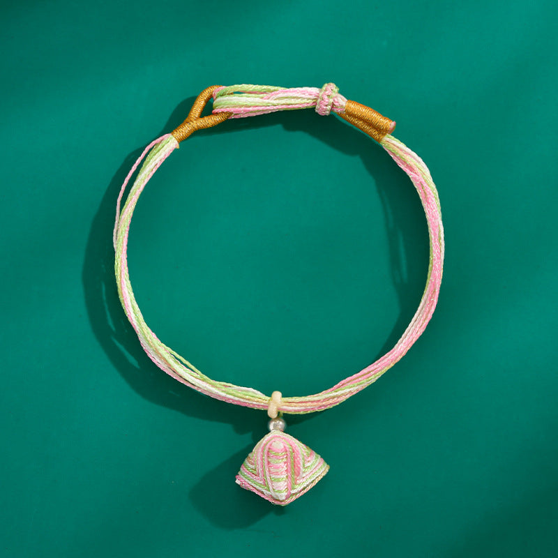 Dragon Boat Festival Colorful Rope Carrying Strap Handmade Braided Adult Bracelet