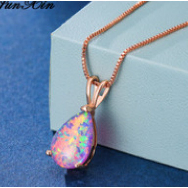 Water Drop Opal Female Temperament High Sense Pendants