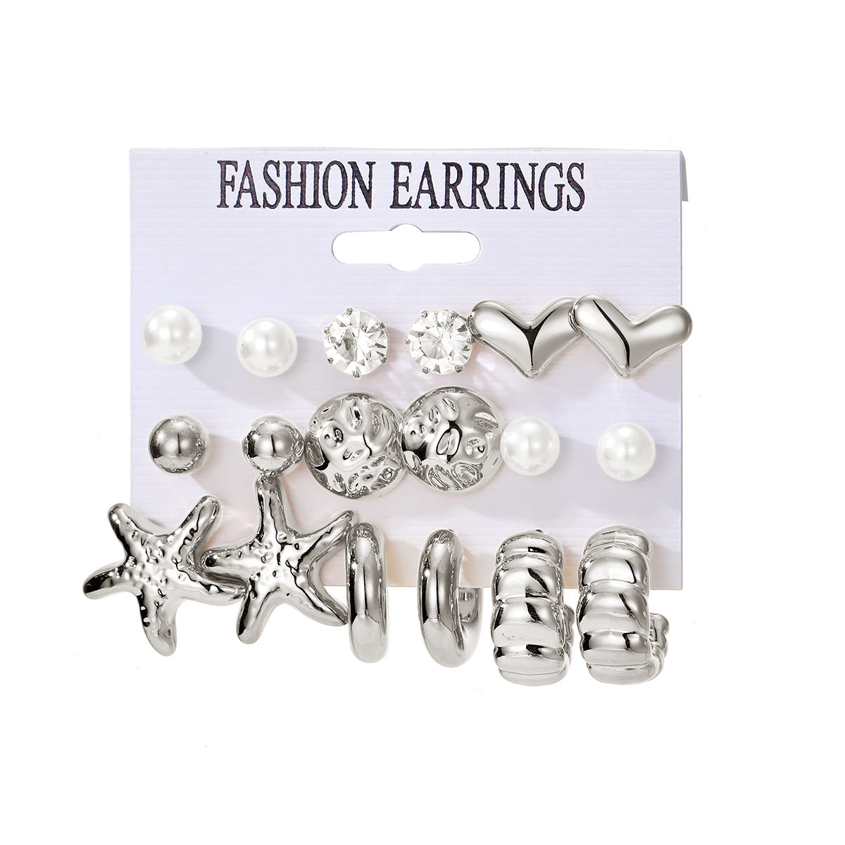 Design Butterfly Heart Water Drops Diamond Imitation Earrings