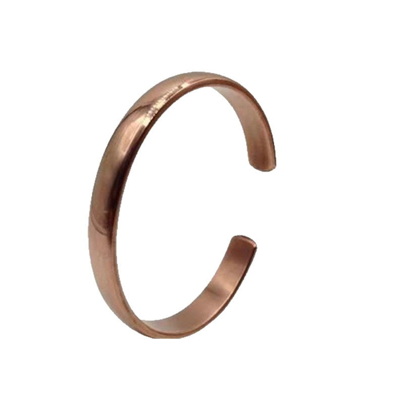 Combination Magnetic Plated Red Copper Vintage Flower Bracelet