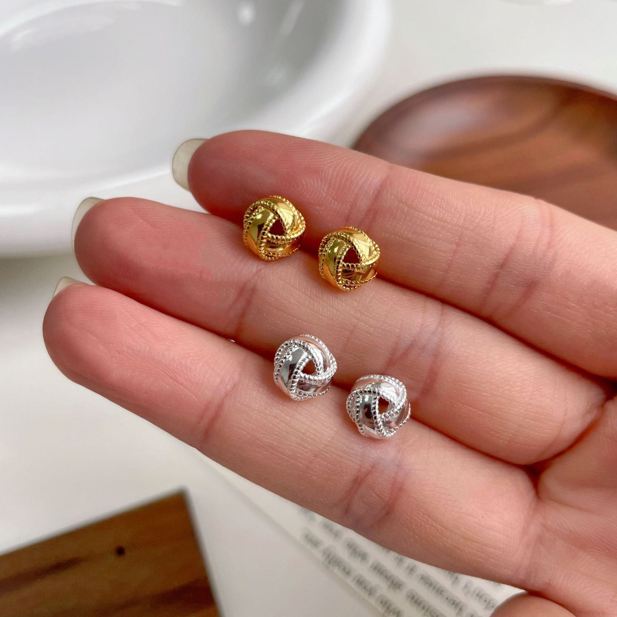 Sweet Temperamental Retro Exquisite Sterling Sier Winding Rings
