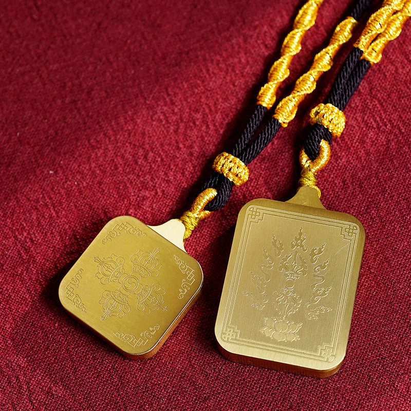 Women's & Men's Retro Titanium Steel Huang Cai Life Five Master Pendants