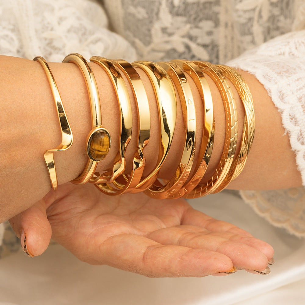 Classic Geometric Layered Retro Simple Female Bracelet