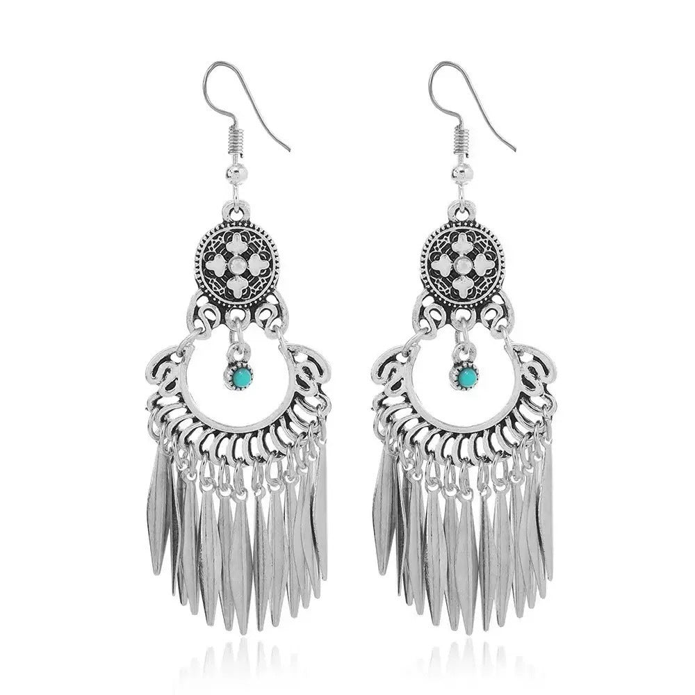 Style Vintage Fashion Bohemian Long Tassel Earrings