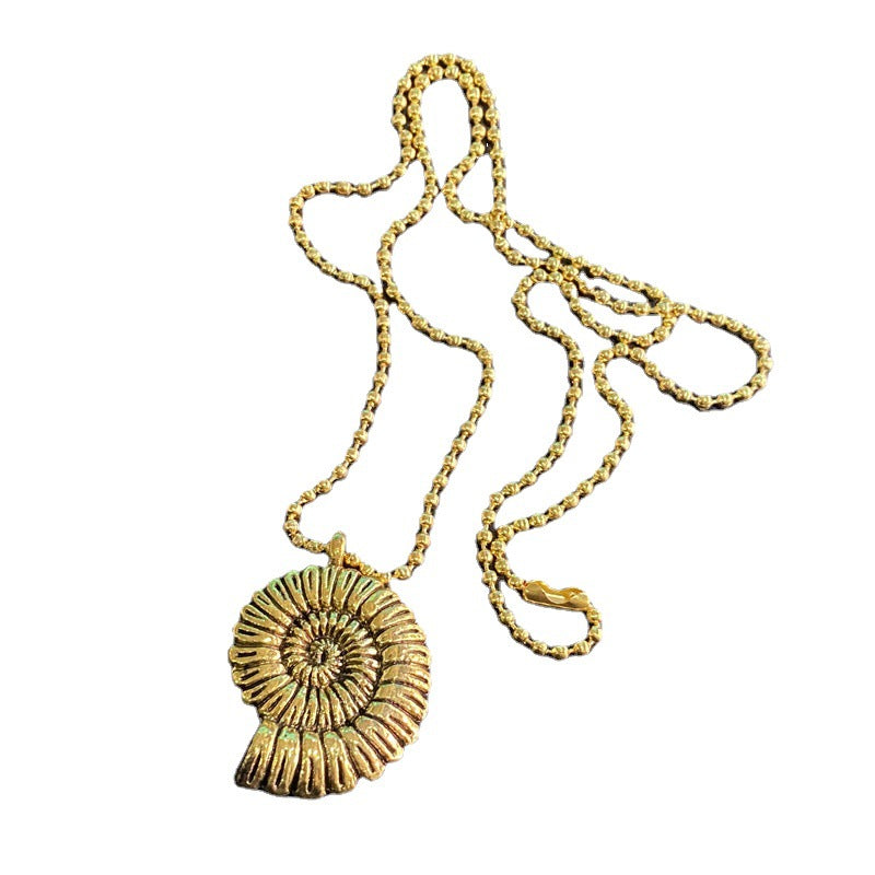 Marine Life Creative Personality Design Popular Retro Alloy Conch Pendants
