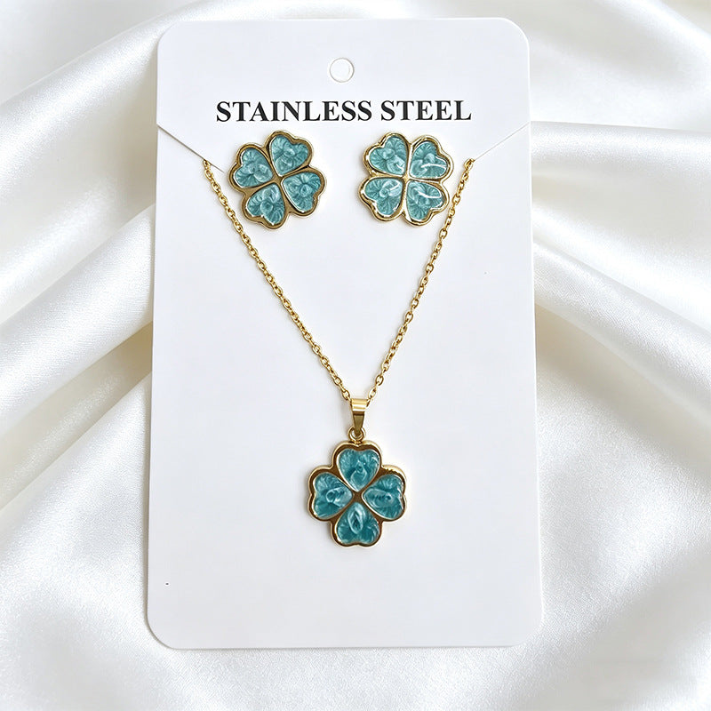 Stainless Steel Enamel Titanium Fashion Personality Necklaces
