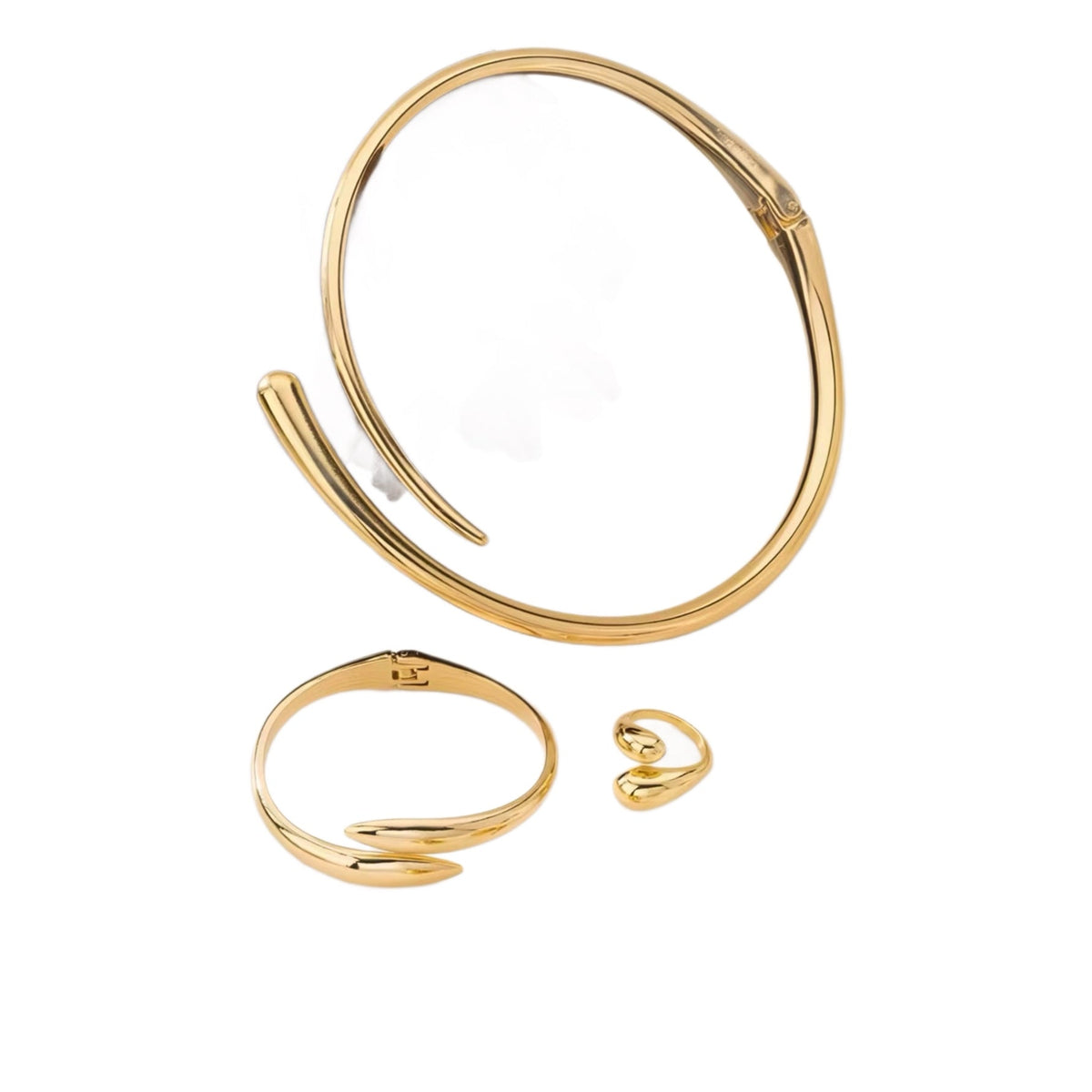 Geometric Design Three-piece Female Affordable Luxury Fashion Necklaces
