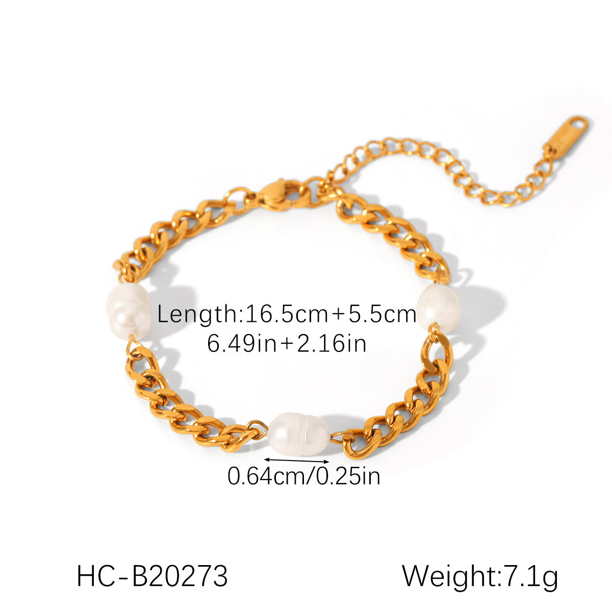 Hot Natural Freshwater Pearl Female Feel Figaro Bracelet