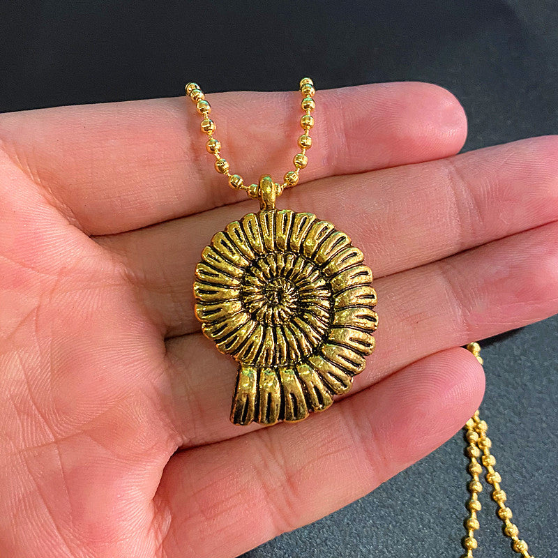 Marine Life Creative Personality Design Popular Retro Alloy Conch Pendants