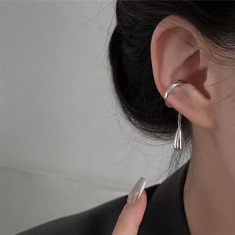 Women's Cold Style Water Drops Tassel High-grade Rings