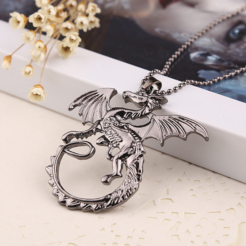 Dragon With Three Heads Series Round Pendants