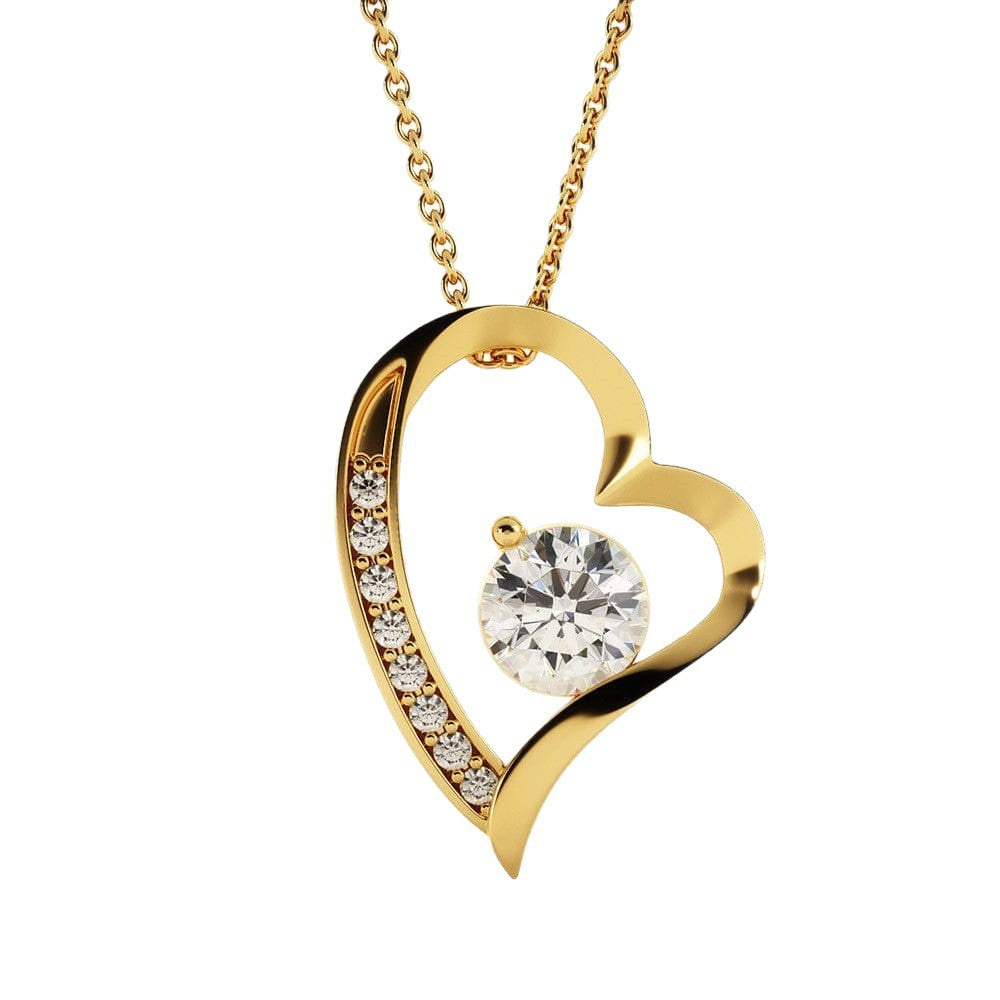 Heart Of Eternity Zircon Love Long High Luxury Steel Pendant