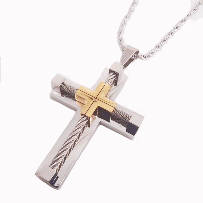 Men's Vintage Stylish Good Texture Steel Wire Necklaces
