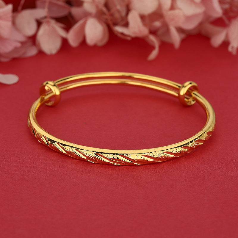 Women's Angel Glossy Round Stem Boutique Thickened Free Gift Bracelet
