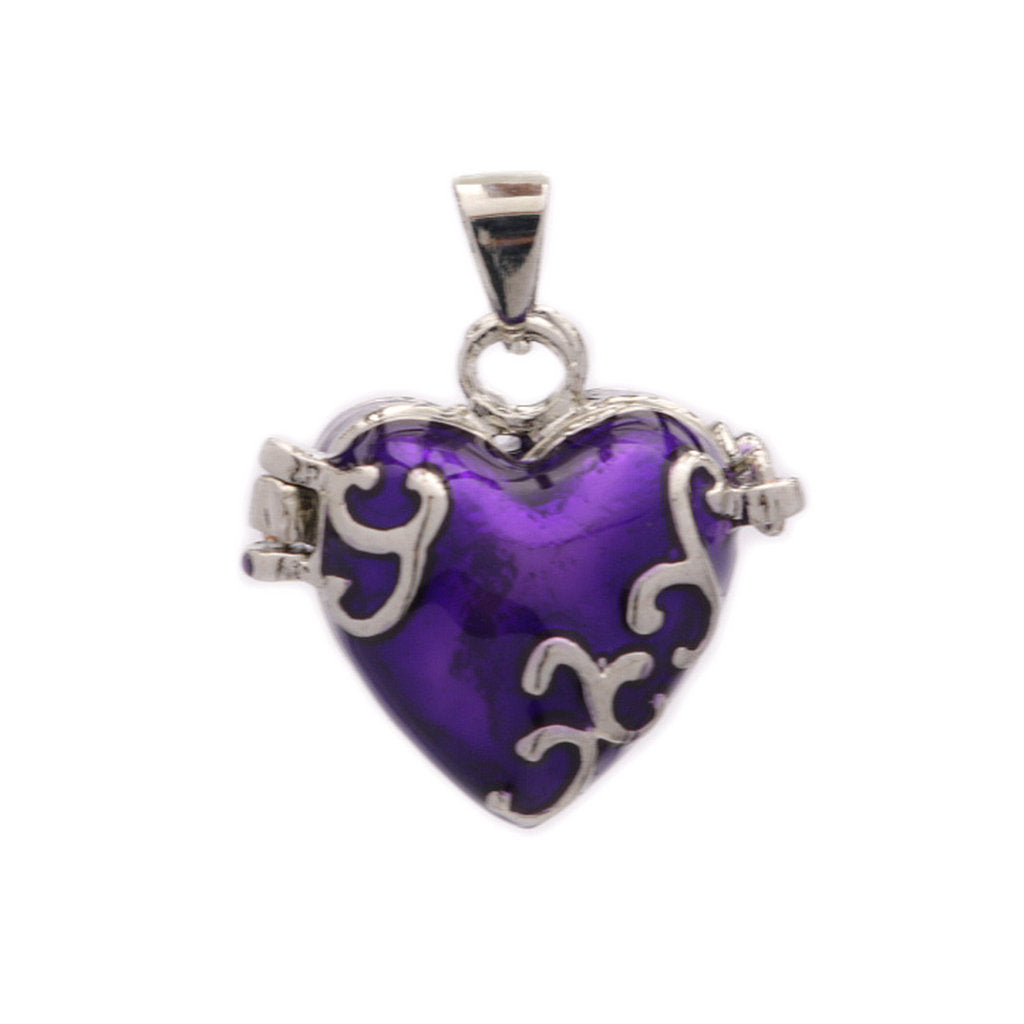 Epoxy Heart-shaped Star Moon Openable Storage Pendant