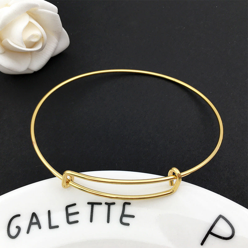 Popular Push-pull Telescopic Adjustable Steel Wire Bracelet