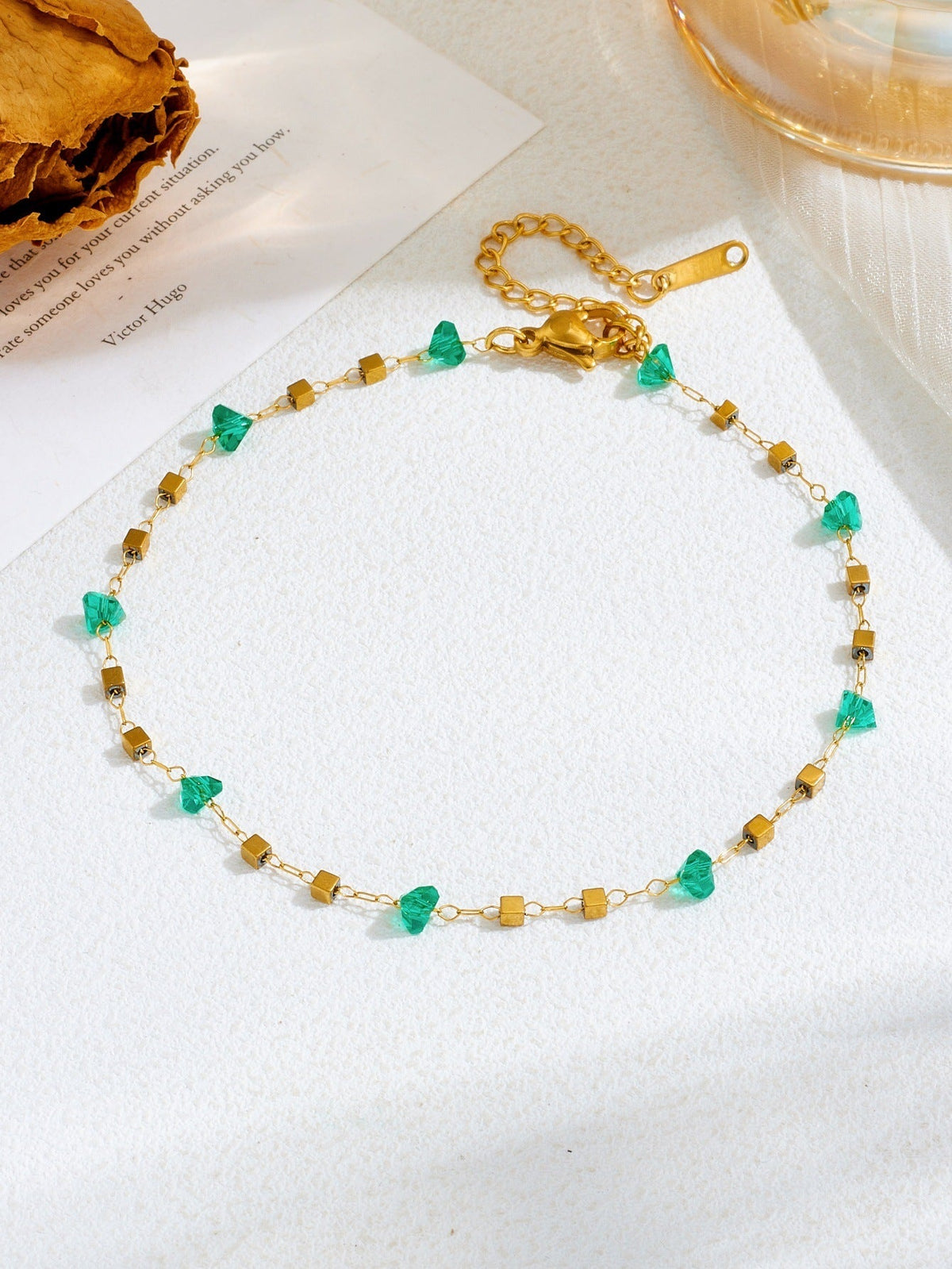 Women's High-grade Stainless Steel Inlaid Zircon Square Necklaces