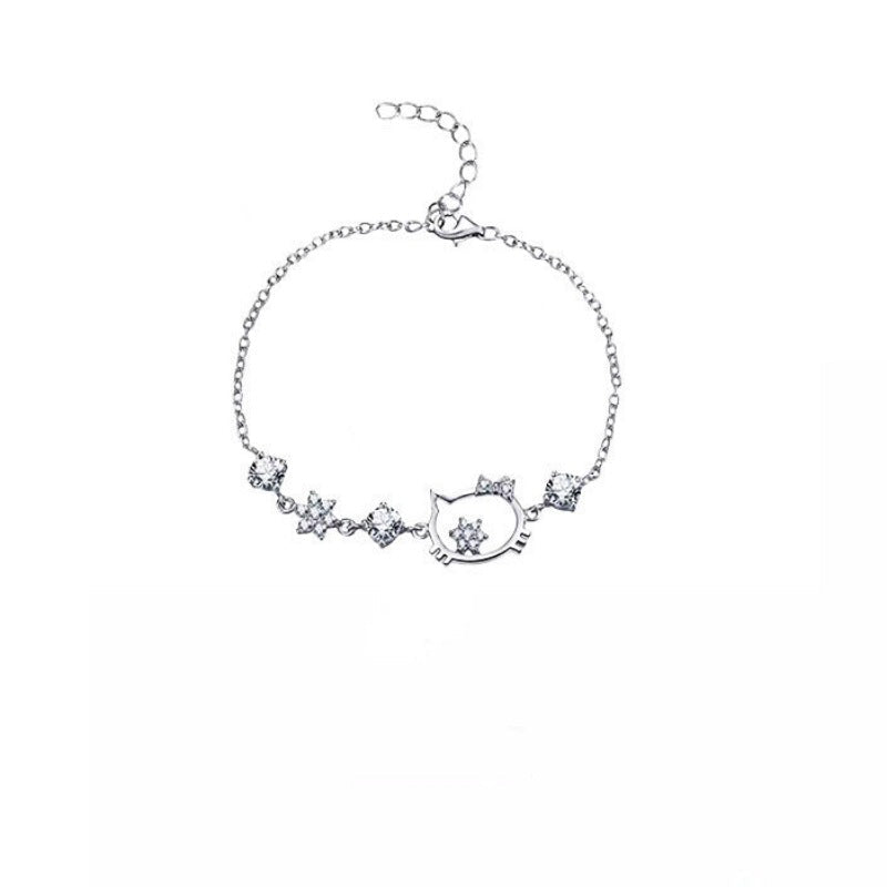 Hello Kitty Sweet Simple Cute Light Luxury Cartoon Style Bracelet