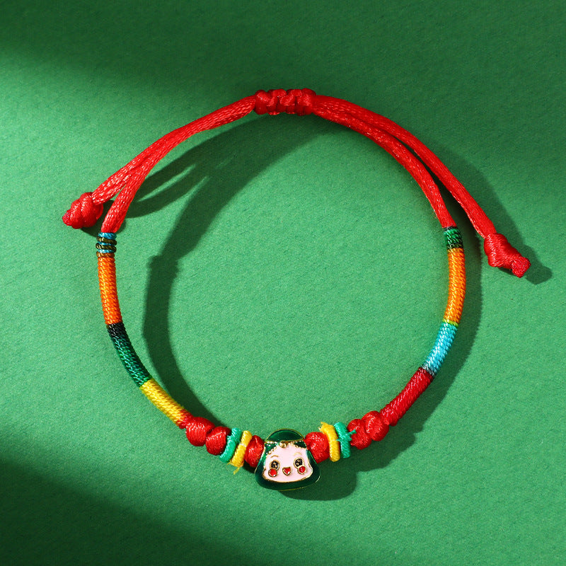 Dragon Boat Festival Colorful Rope Carrying Strap Handmade Braided Adult Bracelet
