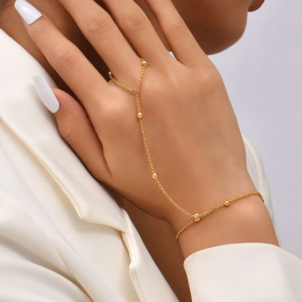 Five-pointed Star Butterfly Sequins Chain Hand Bracelet