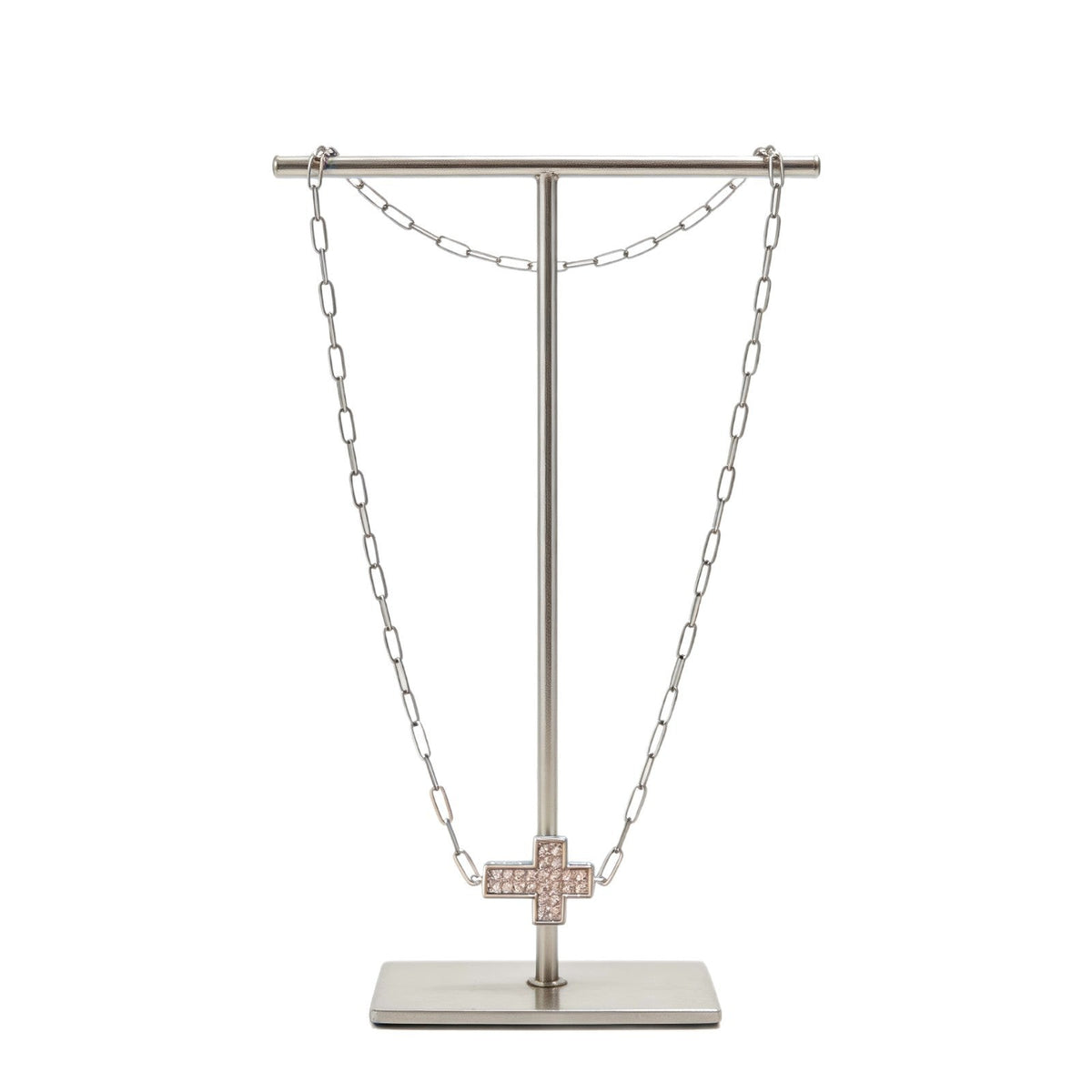 Copper Zircon High Luxury Handmade Cross Without Stainless Steel Pendant