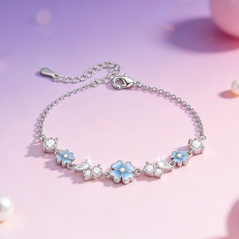 Luminous Clover Special Interest Light Luxury High-grade Star Cherry Bracelet