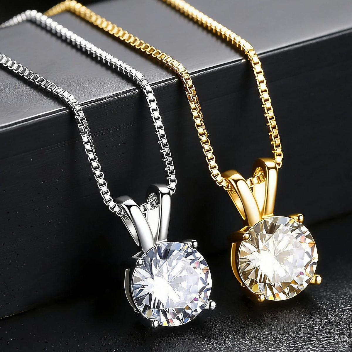 Women's Single Diamond Rabbit Ears Four Claws Jewelry Set