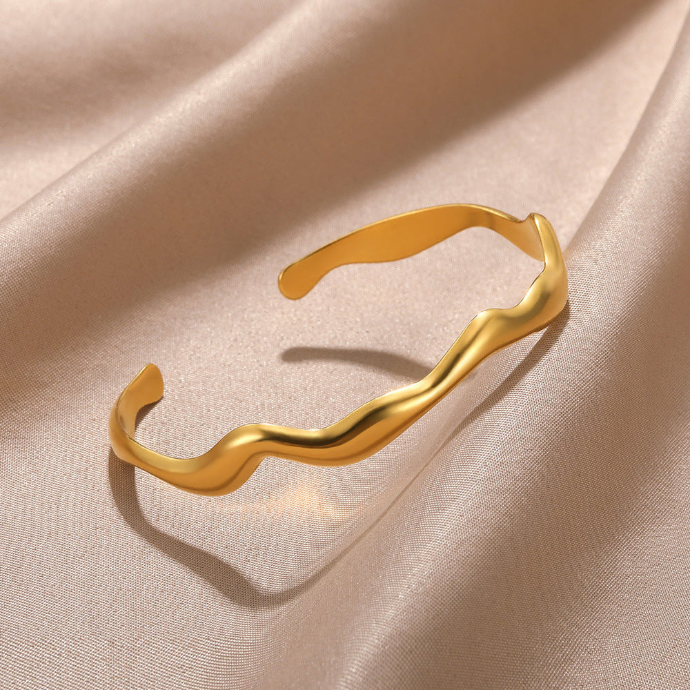 Adjustable Stainless Female Exaggerated High Sense Bracelet