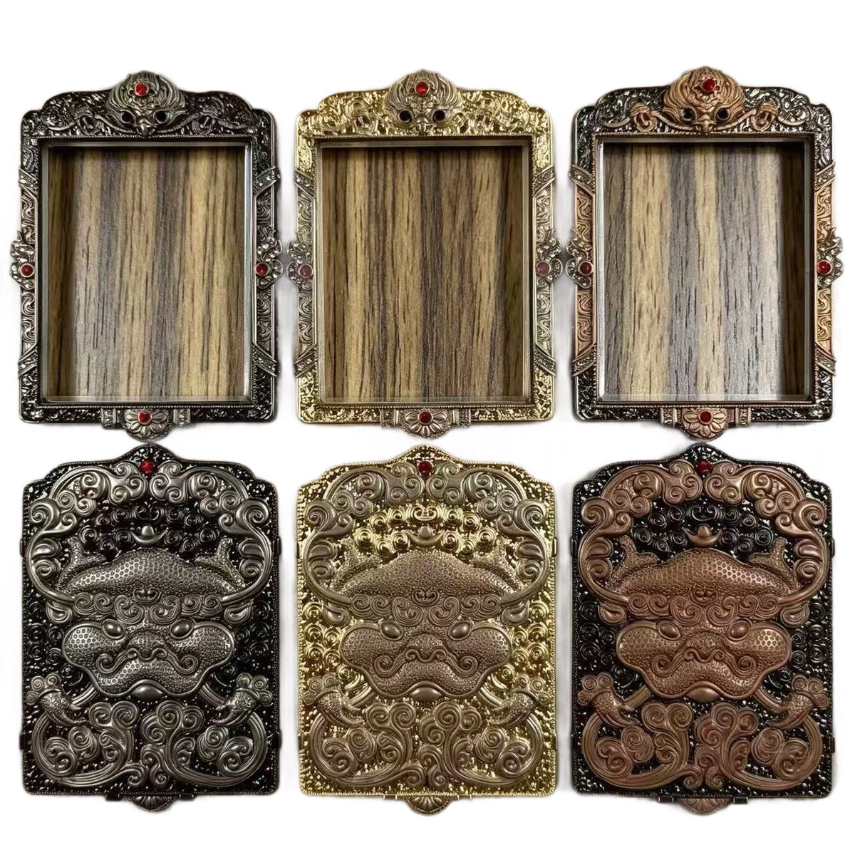 Statue Of The Buddha Bird Two-color Spot Drill Mirror Pendants