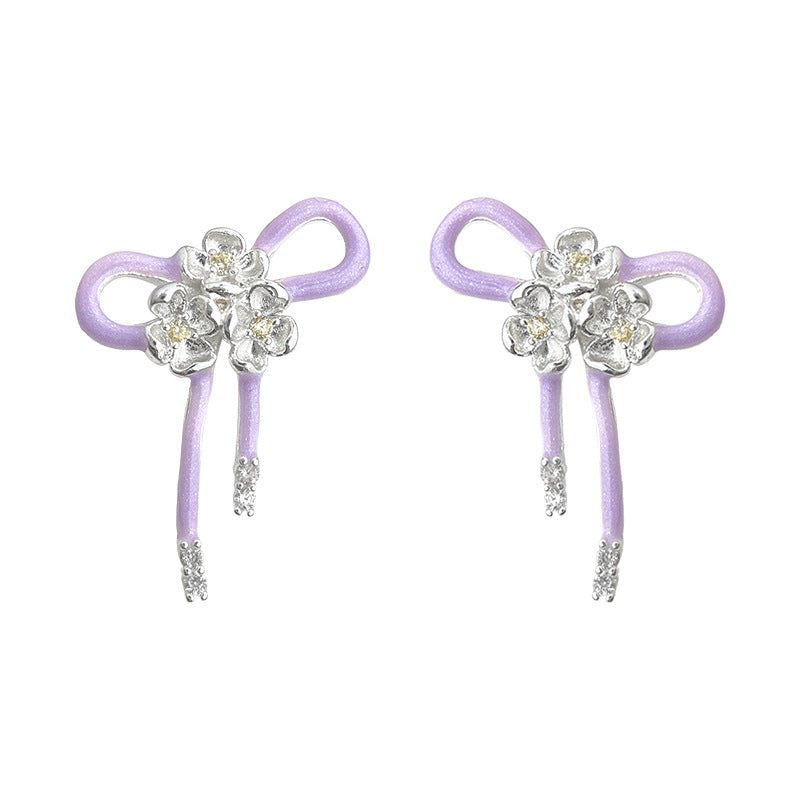 Enamel Drip Glazed Fashion Sweet High-grade Light Earrings