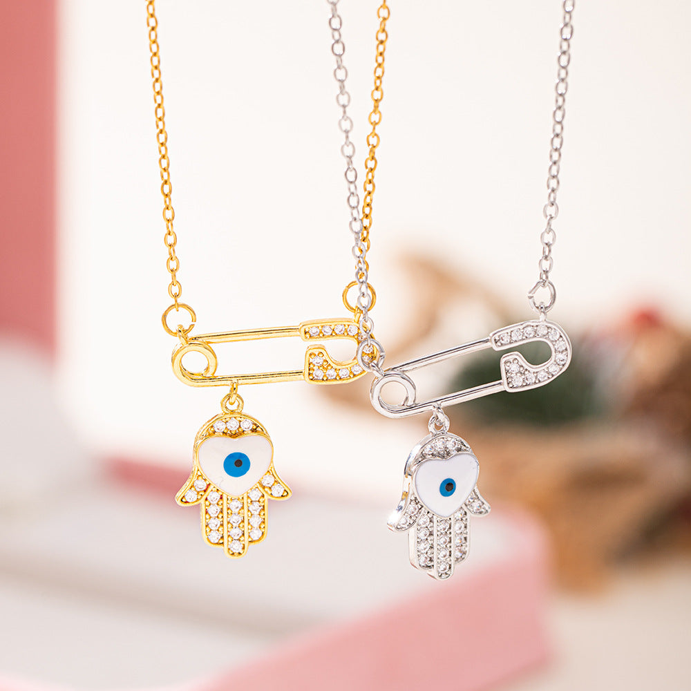 Women's Devil's Eye Pin For Special Interest Light Luxury Personalized Pendants