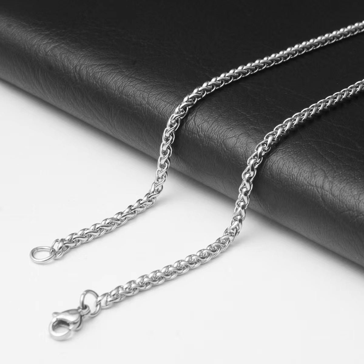 Men's Personalized Hipster Retro Easy Matching Thai Sier Sweater Chain Hip Pendant
