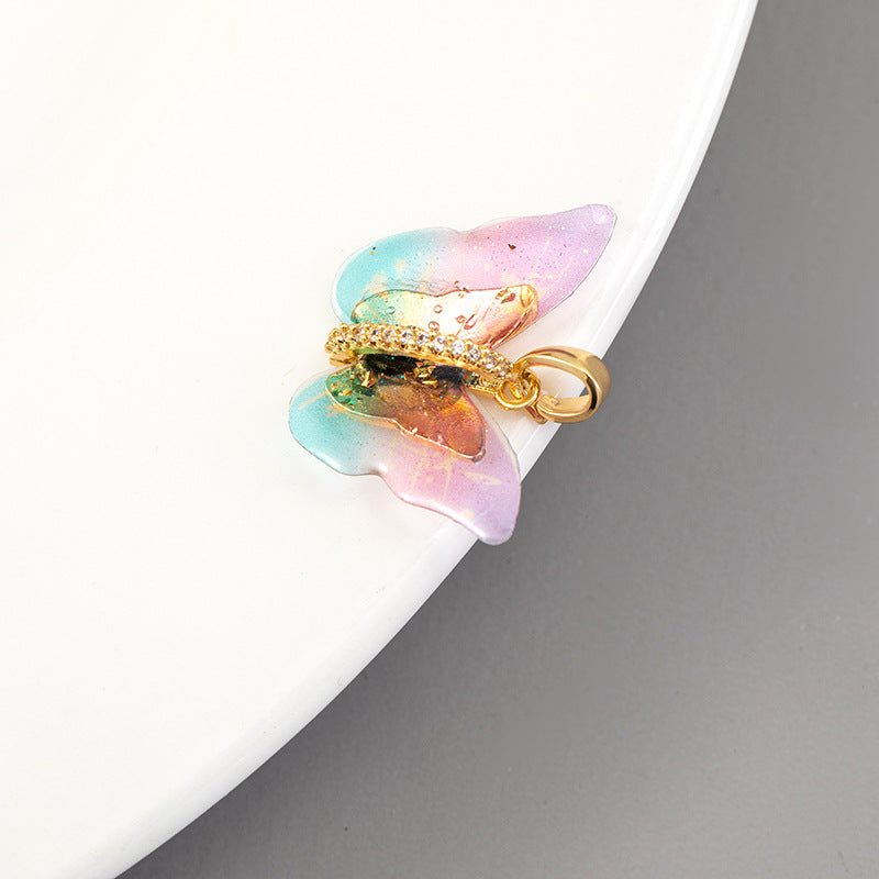 Universal Bow Single Gilded Shell Handmade Pendant