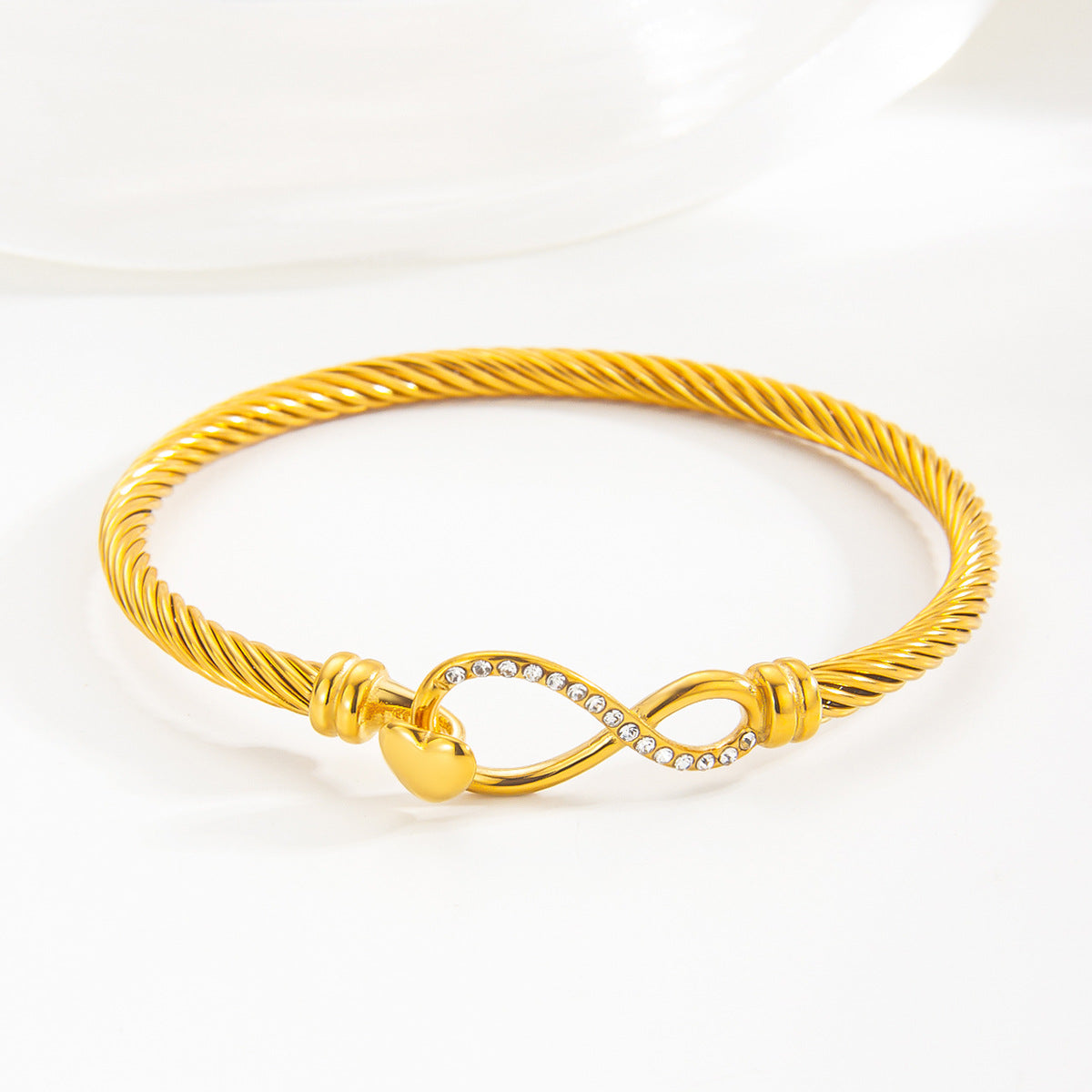 Vintage Simple Rhinestone Titanium Steel Fashion High-grade Bracelets