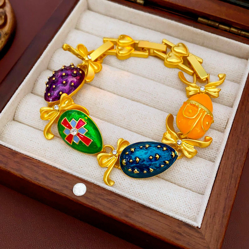 Sier Needle Flower Ear Retro Easy Matching Sweater Chain Exquisite Jewelry Set